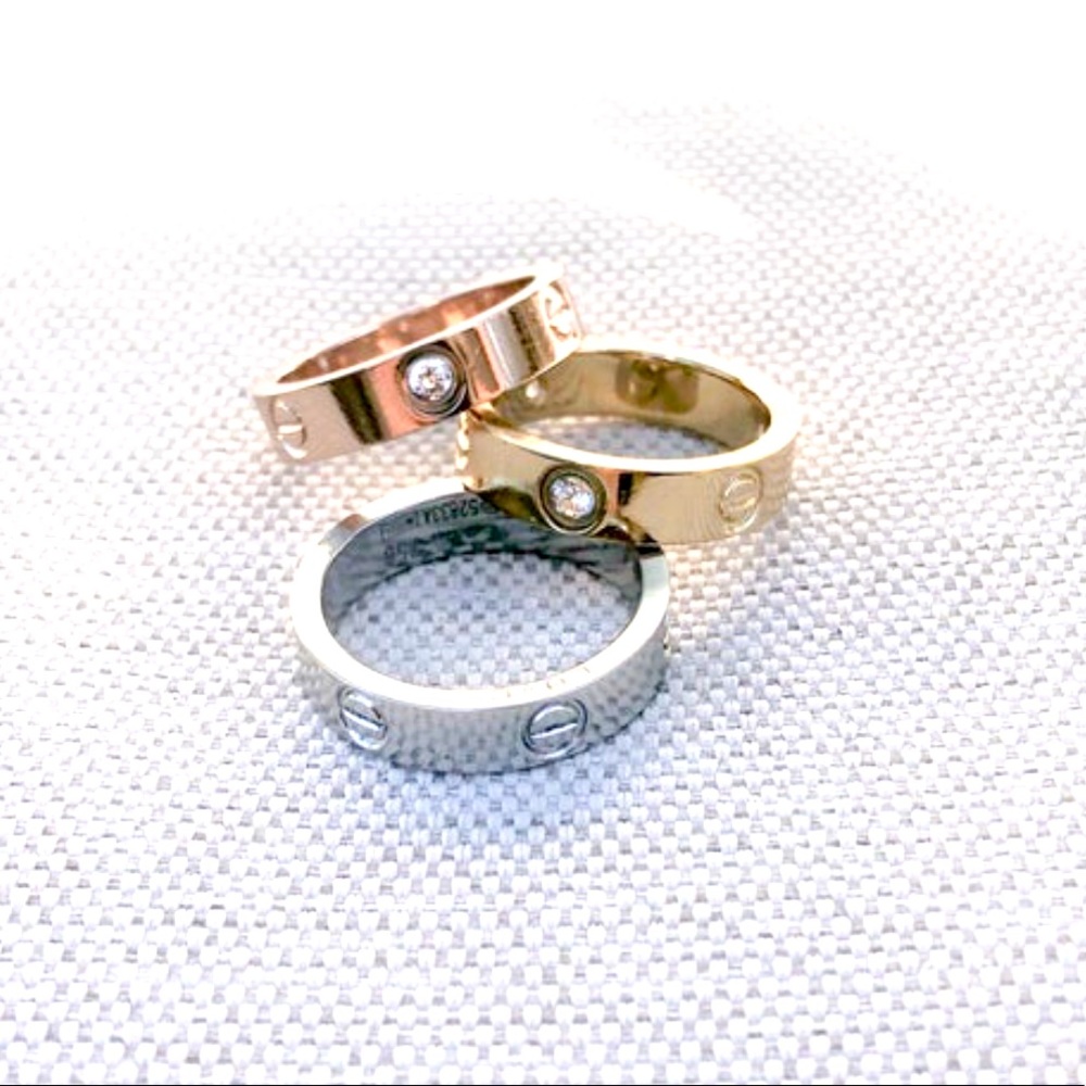 Stackable Love Ring With Gemstones - image 1